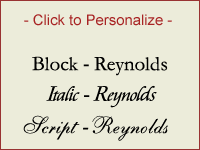 Click to Personalize Your Clock