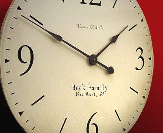 Sandstone SD Series Personalized Clock