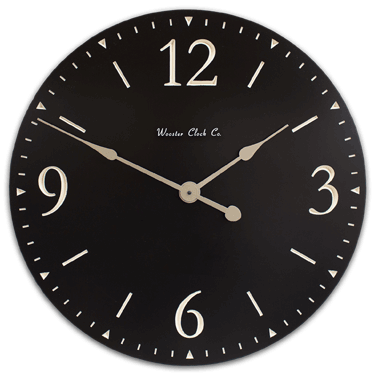 personalize Black SD Series Clock