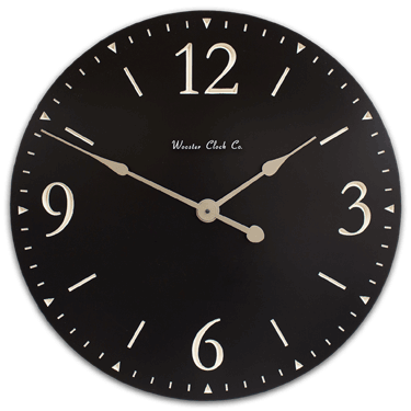 Personalize Black SD Series Clock