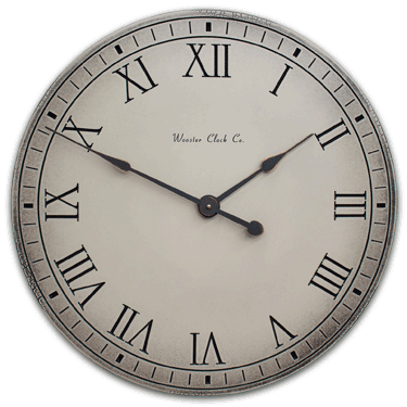 Personalize Khaki Antique Clock