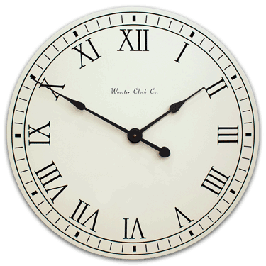 personalize Off White Original Clock