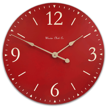 Personalize Red SD Series Clock