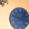 Blue White Wall Clock
