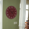 Red White Wall Clock 