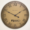 Carved Logo Wall Clock