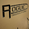 Side View of Carved Logo Wall Clock